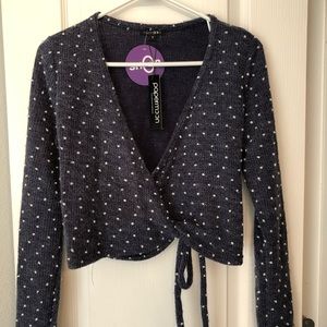 Cropped Wrap Top